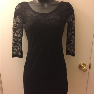 Black lace dress